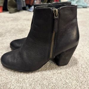 Black BP Heeled bootie with side zipper. Size 5.5.